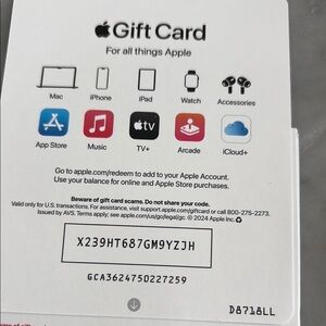 Apple White Gift Card for Endless Entertainment